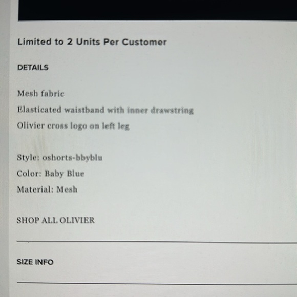 Kith OLIVIER mesh shorts SOLD OUT - Picture 2 of 5